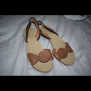 Brown Jack Roger Sandals